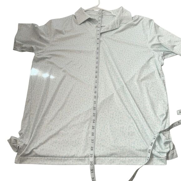 Peter Millar Men's Performance Short Sleeve Polo Shirt Blue‎ White Size Large - Picture 7 of 9